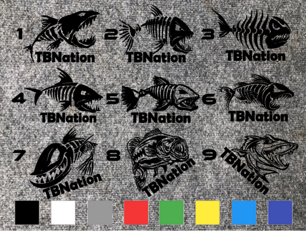 TBNation Choice Bonefish Carpet Decal 11"