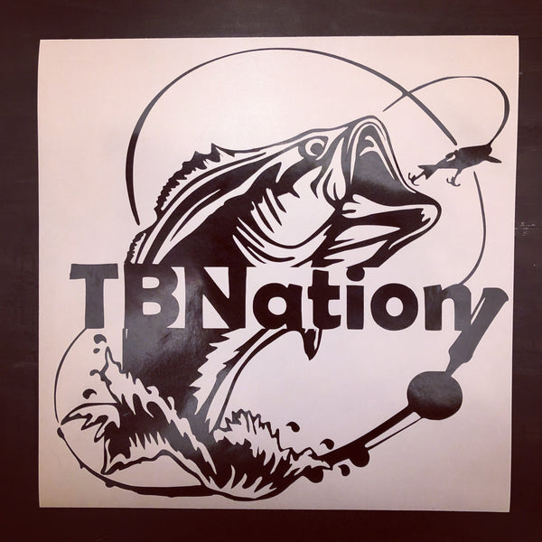 TBNation Bass 12”x12” Decal
